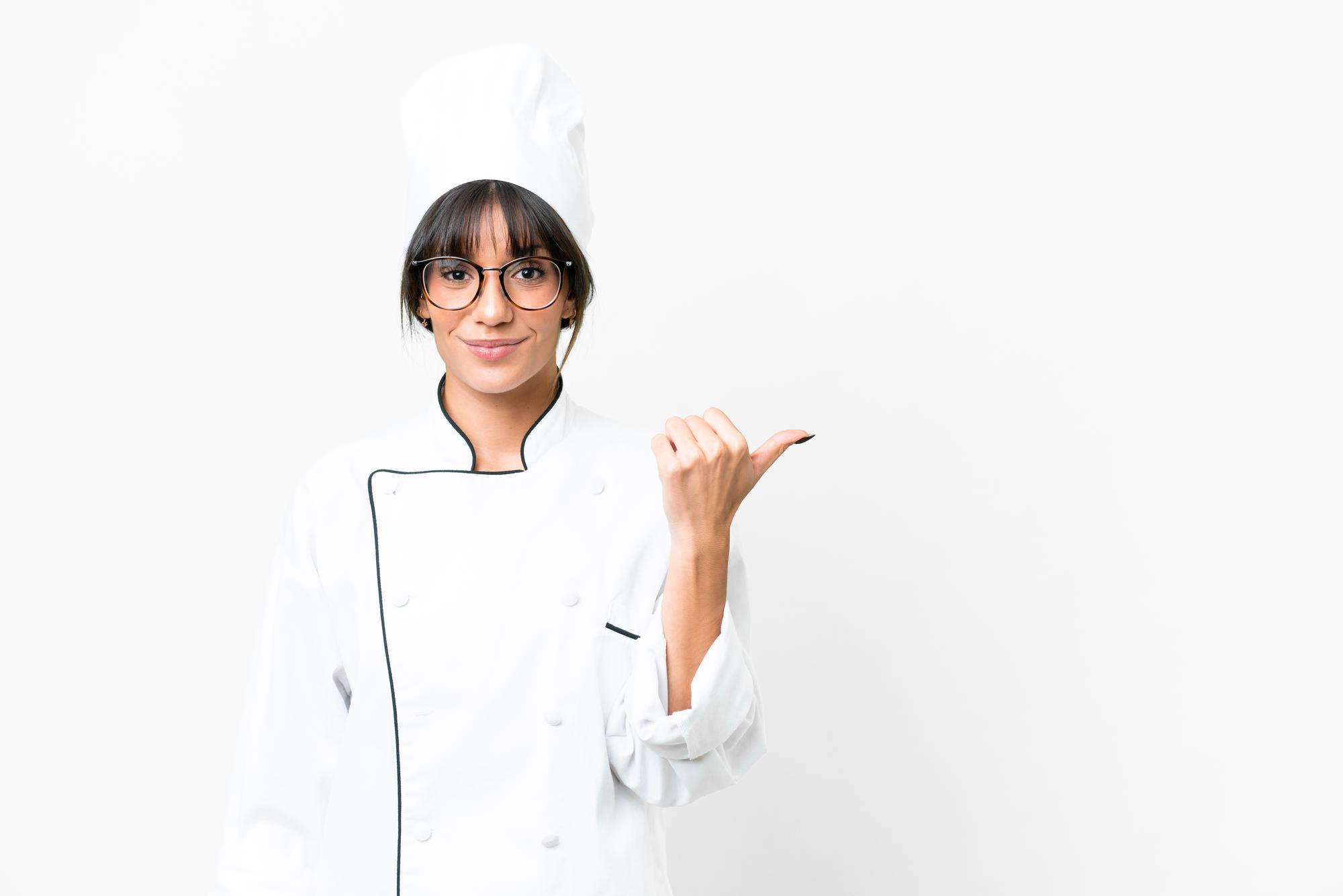 Cooking consultation scene with chef